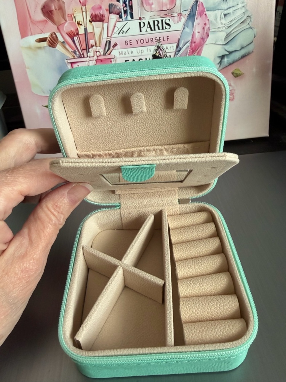 Compact Mint Travel Jewelry Case New in Box